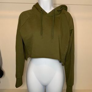 Curves n combatboots cropped hoodie